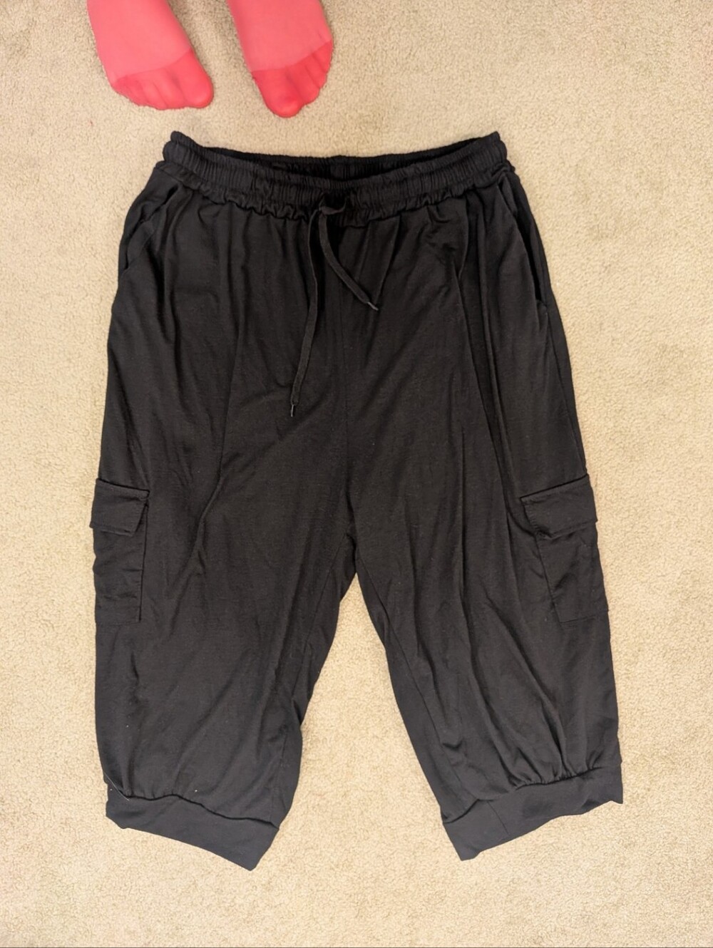Baggy/Loose Extra Large Cropped Cargo Joggers